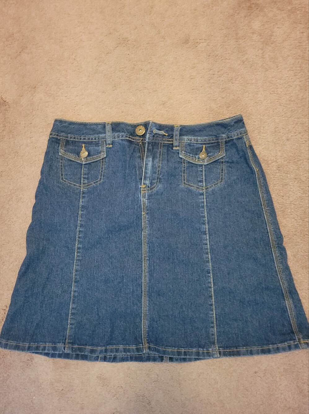 Baccini Blue Denim Jean Skirt